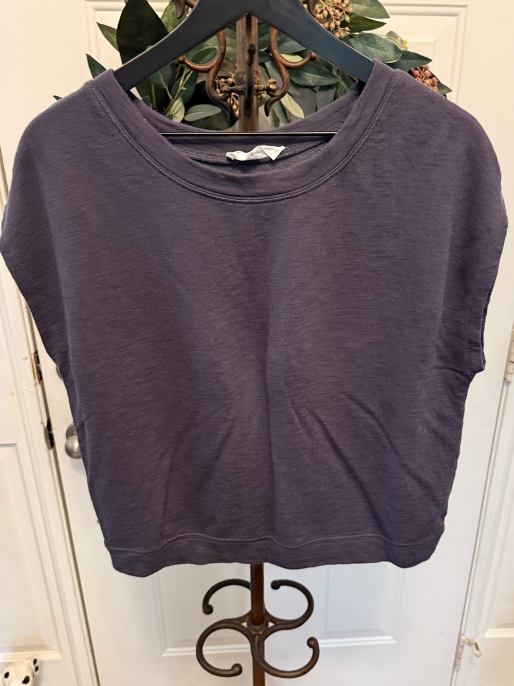 Double Zero Oversized Boxy Top with Cap Sleeves L